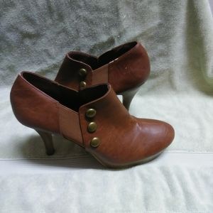 Brown high heel ankle boots size 11